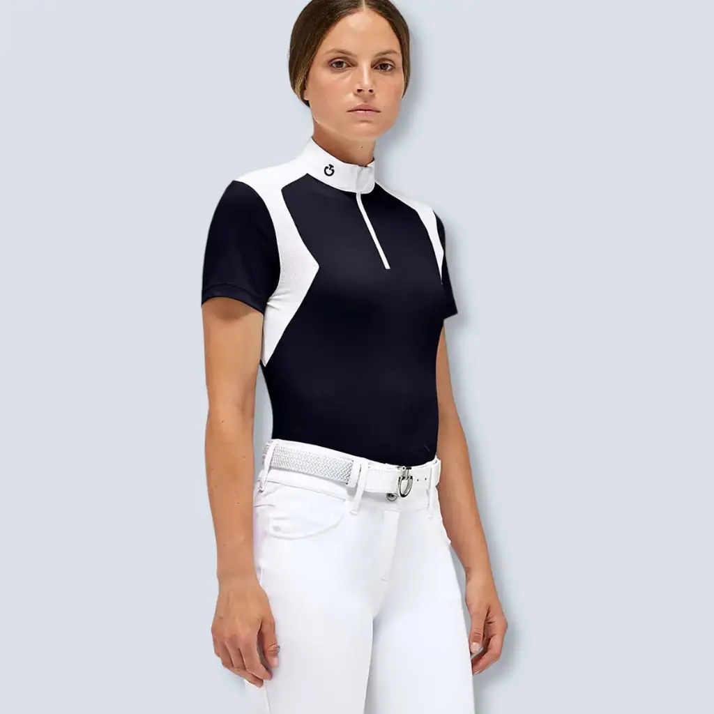 Jersey s/s Zip Competition Polo W Jersey Mesh Inserts 