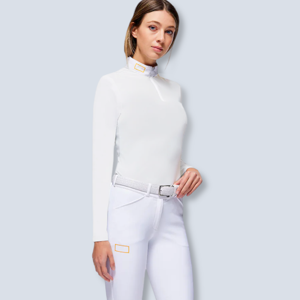RG Jersey L/S Competition Zip Polo Women