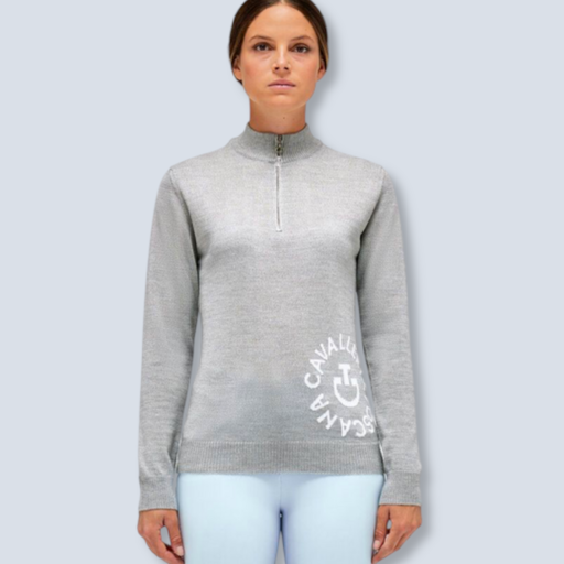 Jacquard CT Orbit Merinos Blend Half-Zip Sweater 