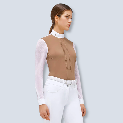 Pleated Jersey L/S Shirt