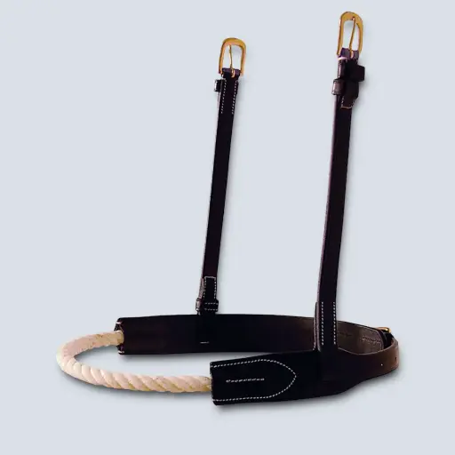Rope Noseband Brass Buckles 