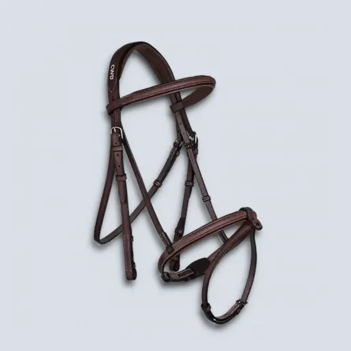 Bridon 1/2 Rond Double Muserolle Francaise 