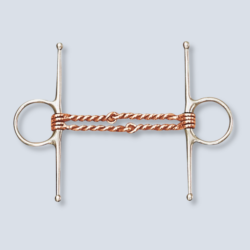 DOUBLE TWISTED COPPER WIRE FULL CHEEK BIT 